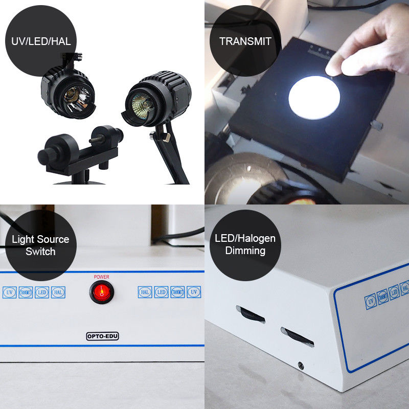 Motorized Digital Forensic Comparison Microscope with High Resolution CCD Camera and LED Illumination for Laboratory Research