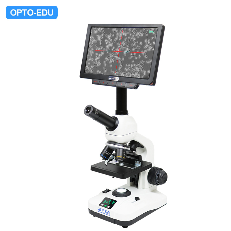 OPTO-EDU A33.5115 9" LCD Heating Stage Microscope with 40x~640x Optical Magnification and 60fps